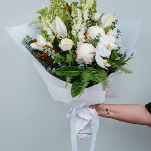 Grace - White Bouquet for Same Day Flower Delivery Altona